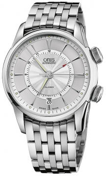 Buy this new Oris Artelier Alarm 01 908 7607 4091-Set-MB mens watch for the discount price of £3,690.00. UK Retailer.